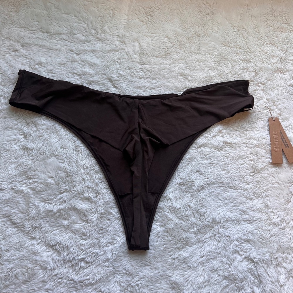 Skims Body Thong Espresso Brown PN-THG-2867 Women's Size 3X New - Picture 5 of 12